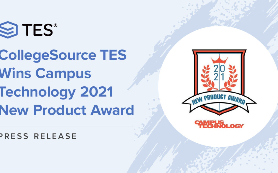 CollegeSource TES Wins Campus Technology 2021 New Product Award