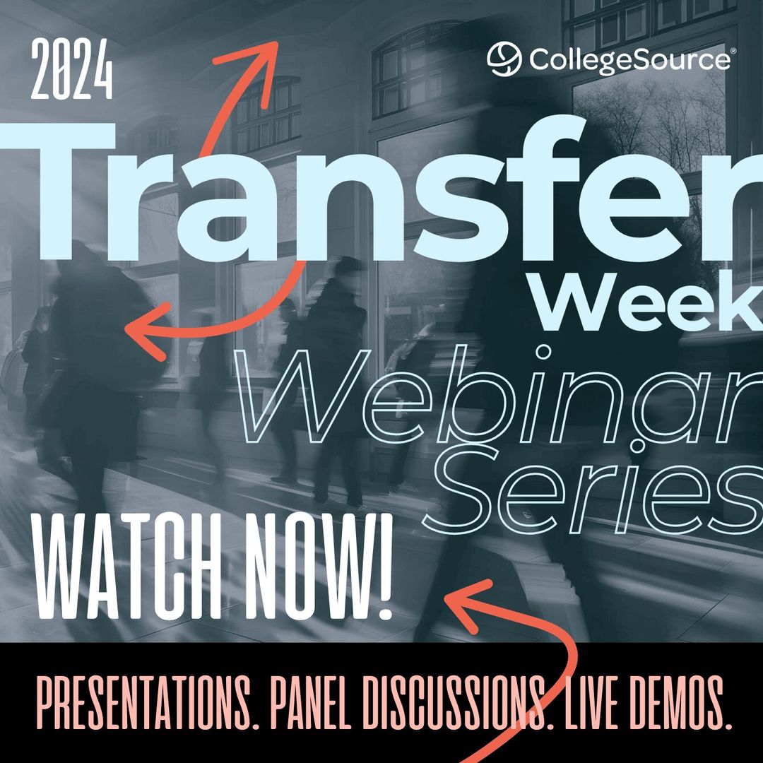 Watch recordings of the 2024 Transfer Week Webinar Series sessions