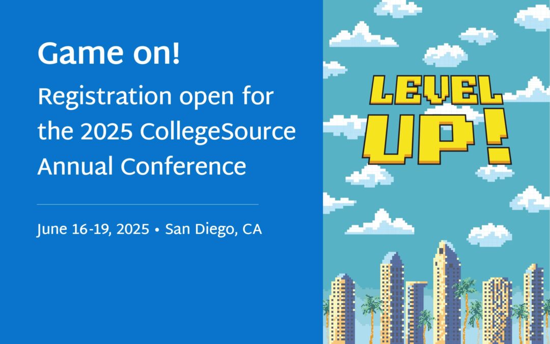 Game on! Registration open for the 2025 CollegeSource Annual Conference