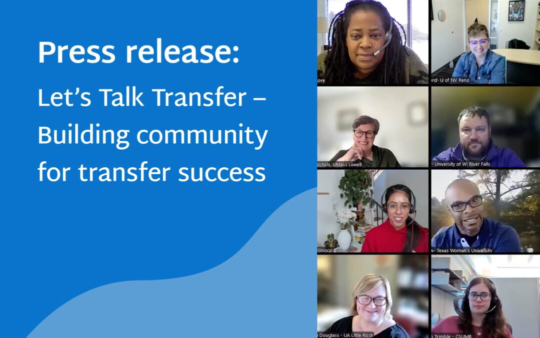 Let’s Talk Transfer: Building community for transfer success