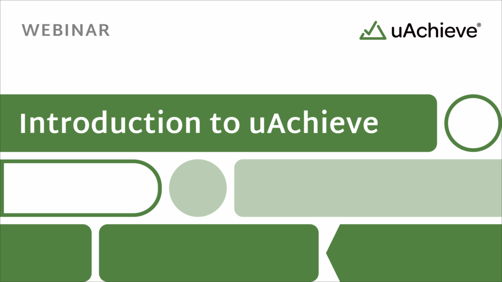 Introduction to uAchieve webinar